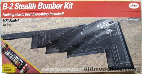 Testors 1/72 B-2 Stealth Bomber Kit, 4076 plastic model kit